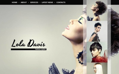 Hair Salon Moto CMS HTML Template