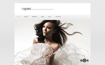 Modèle de site Web de vêtements