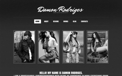 Modèle Drupal de portfolio de photographe noir