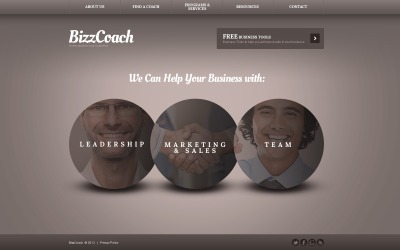 Modello di sito Web della società di investimento
