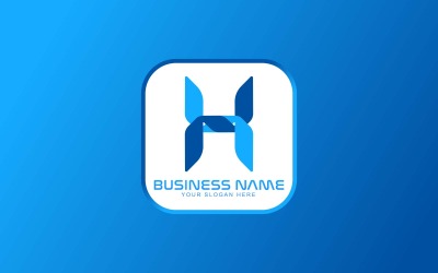 WEB en APP H brief Logo ontwerp - tech-merkidentiteit
