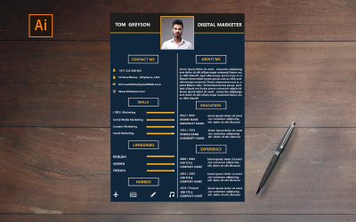 Kostenlose Lebenslaufvorlage für Digital Marketer