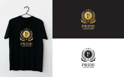 Orgoglio: design del logo Pride in oro