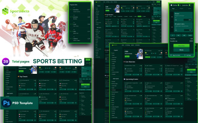 SportsBets——体育博彩 PSD 模板