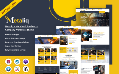 Téma WordPress Metaliq - Metal and Steelworks Company