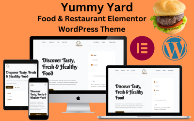 Yummy Yard – Étel és étterem Elementor WordPress téma