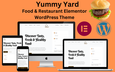 Yummy Yard - Mat &amp;amp; Restaurang Elementor WordPress-tema