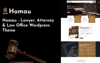 Homau - Tema de WordPress para abogados, abogados y despachos de abogados