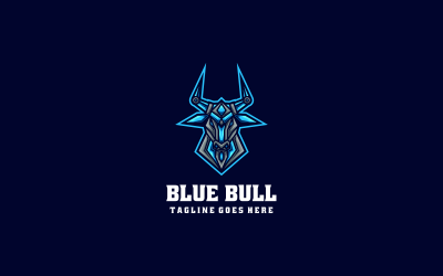Blue Bull E-Sport e Logotipo Esportivo