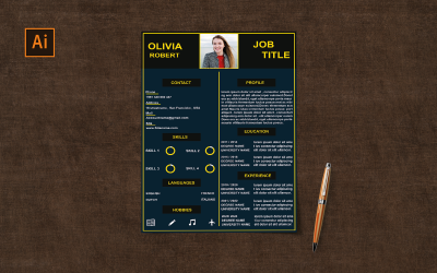 Darmowy kreatywny szablon CV