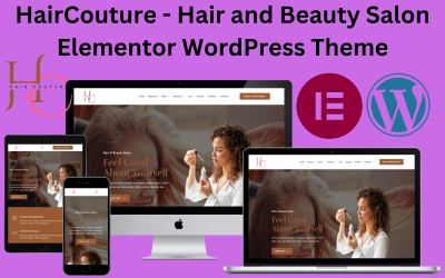 HairCouture - Hair and Beauty Salon Elementor WordPress Theme