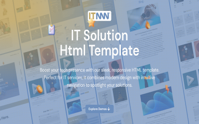 It Mw - Szablony stron docelowych HTML rozwiązania IT