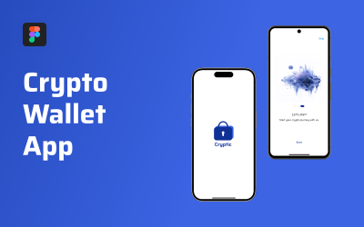 Cryptic — шаблон пользовательского интерфейса мобильного приложения Crypto Wallet