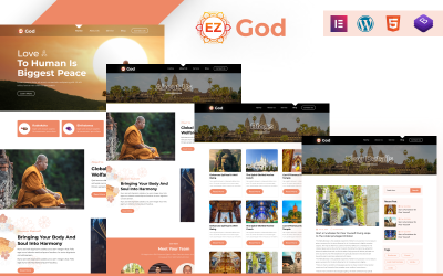 EZ God: Comprehensive Worship and Religious Services WordPress Theme
