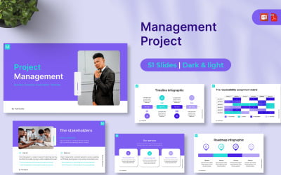 管理项目 PowerPoint 模板