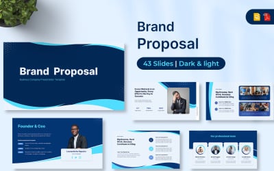 Modello di Presentazioni Google per proposta di brand
