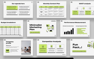 Minimalistisk marknadsföringsplan Keynote