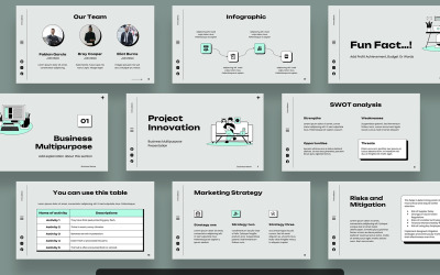 Projet Innovation Entreprise Polyvalent PowerPoint