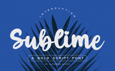 Sublime - Bold Script Font