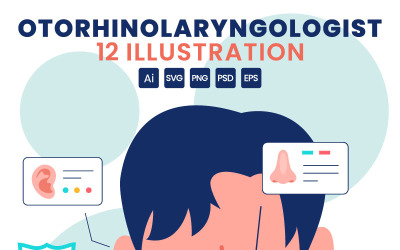 12 Ilustrace otorinolaryngolog