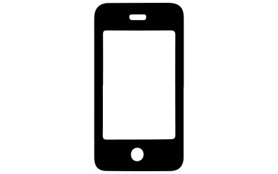 Vetor de ícones de telefone com fundo branco