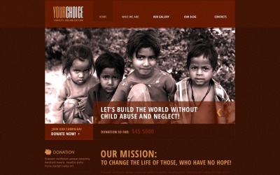 Modèle Drupal de charité rouge