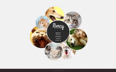 Plantilla web para sitio web de refugio de animales
