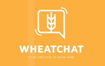 Búza Chat Logo Design sablonsor
