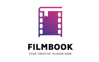 Modèle de conception de logo de film de livre