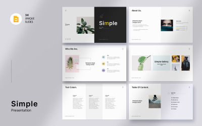 Modello semplice di diapositiva Google