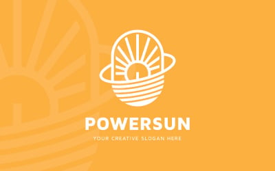 Szablon projektu logo Power Sun