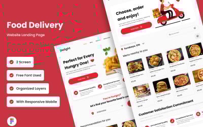 Delight - Målsida för matleverans