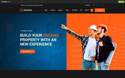 Constre – Tema de WordPress para la construcción e industria