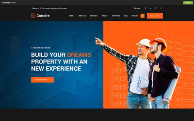 Constre – Tema WordPress per l&amp;#39;edilizia e l&amp;#39;industria