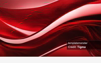 Fluid Red Artistry for Digital Canvases