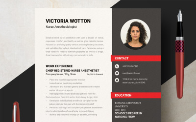 Creative Resume Template  Layout