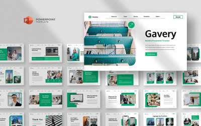 Gavery - modelo de Powerpoint de negócios corporativos