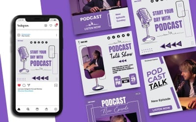 Modèle de publication Instagram de podcast 2