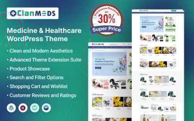 Clanmeds – Gyógyászat és egészségügy WordPress téma