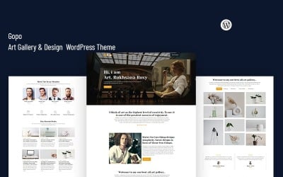 Gopo - Művészeti galéria és design WordPress sablon