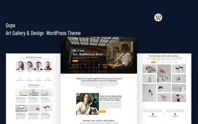 Gopo - WordPress šablona pro galerii umění a design