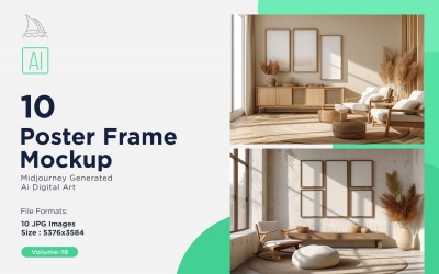 Poster Frame Mockup 10 Set Vol - 18