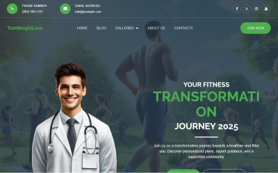 TishWeightLoss - тема WordPress для схуднення