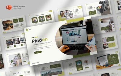 Pladen - Шаблон Powerpoint маркетинговой стратегии
