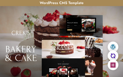 Creks — многоцелевая адаптивная WordPress тема для тортов и хлебобулочных изделий