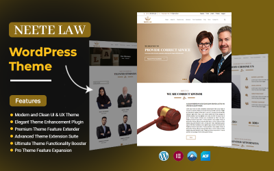 Neete Law: идеальная тема WordPress для юристов