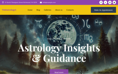 TishAstrology4 - Astrologi WordPress-tema