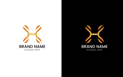 Logotipo floral letra X-08-227