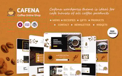 Cafena – téma WordPress pro kavárnu a online kavárnu