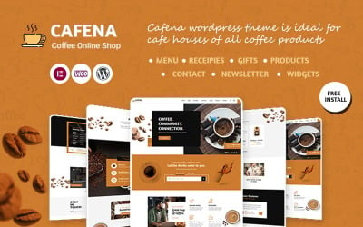 Cafena – Thème WordPress pour café et café en ligne